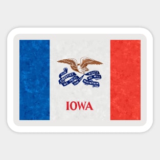 State flag of Iowa Sticker